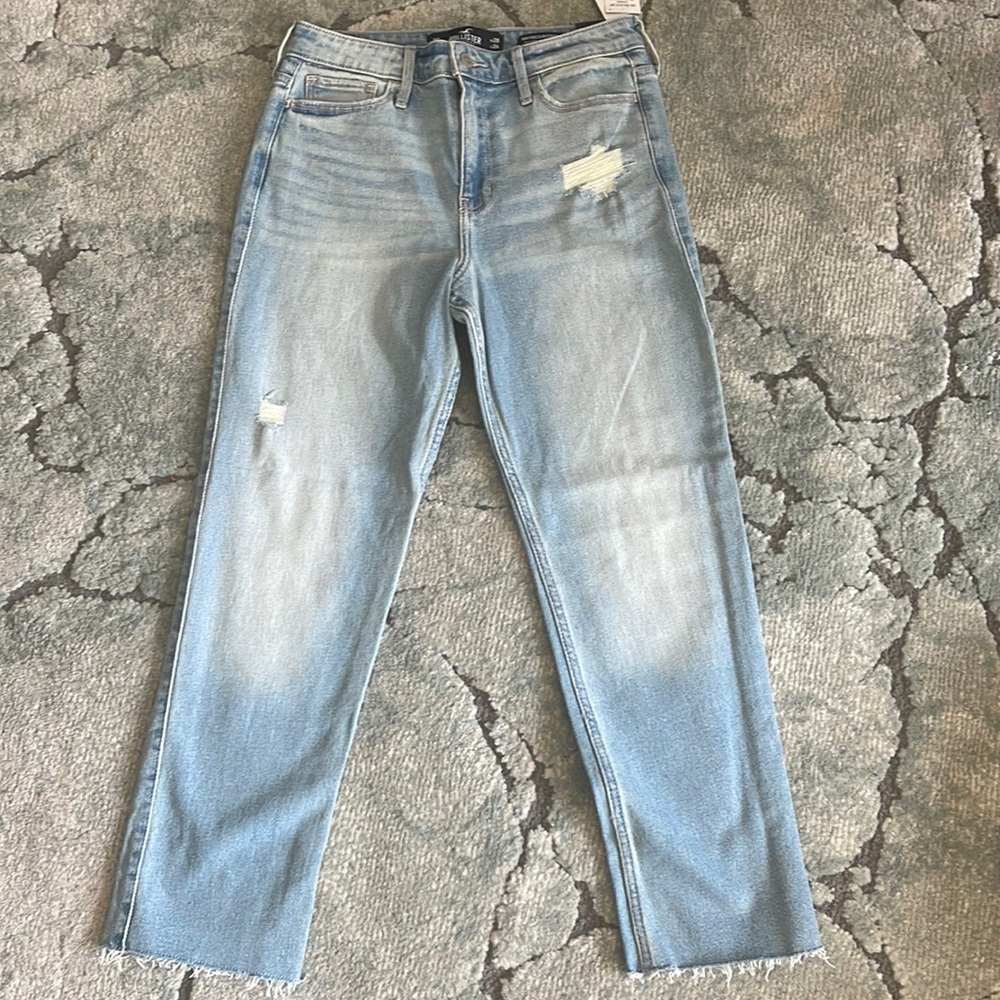 Hollister High Rise Slim Straight Jeans